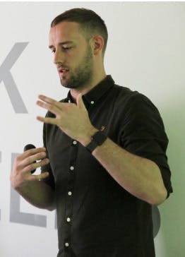 Creator of ITCSS methodology, Harry Roberts, during workshops at Xfive.