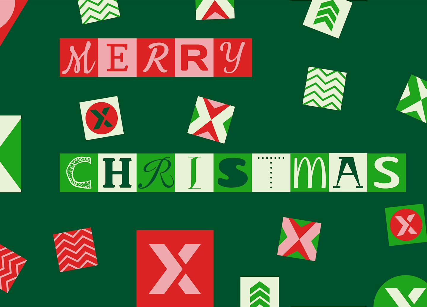 Merry Christmas Postcard from Xfive